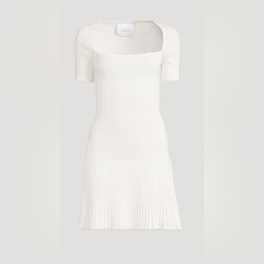 GALVAN Wimbledon Knit Mini Dress